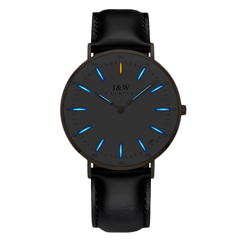 瑞士IW手表 女士手表 Classic系列自发光女士石英表爱沃驰原装进口手表简约防水女士石英表情侣表