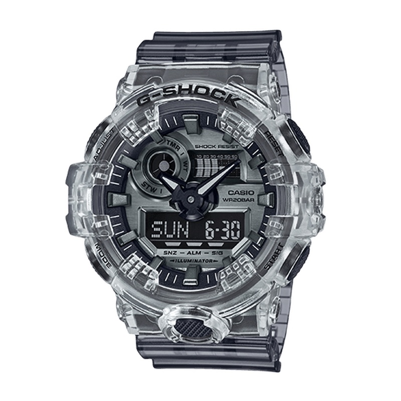 【直营】卡西欧（CASIO）手表 G-SHOCK冰川冰韧系列35周年限量透明运动防水石英表男表
