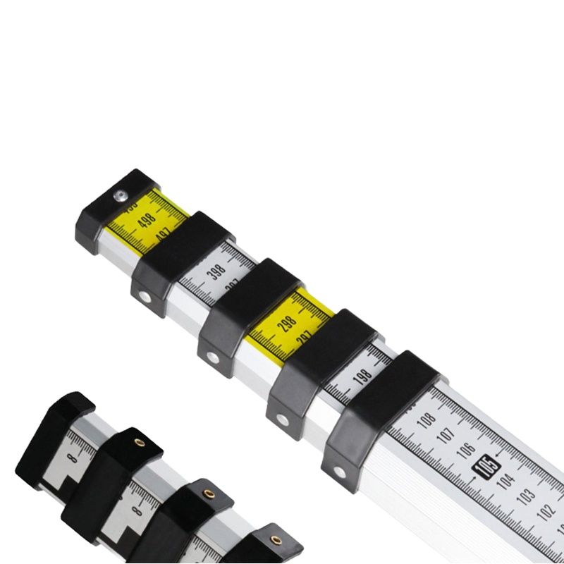 水准仪 塔尺5米铝合金加厚加固双面5m伸缩刻度标尺测量工具