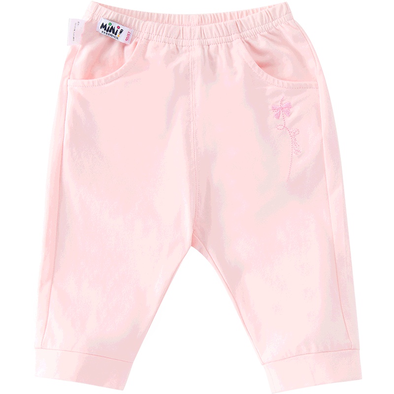 铅笔俱乐部童装2019夏儿童运动裤子女童薄款七分裤女宝宝休闲裤子