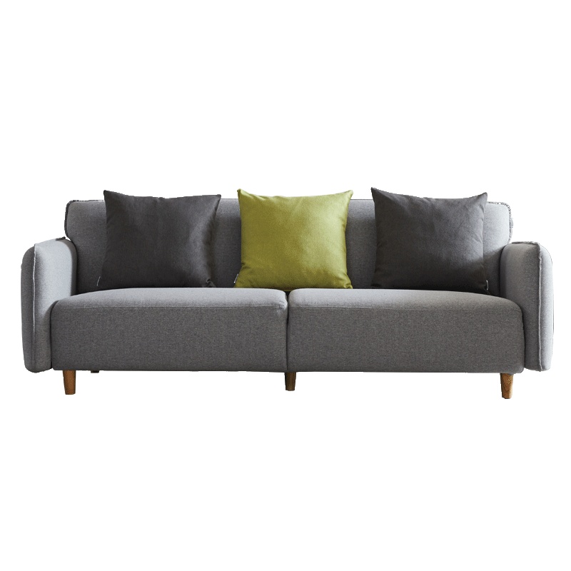 左右沙发北欧布艺沙发现代简约小户型客厅多人位布沙发办公室一字型家具组合5038A