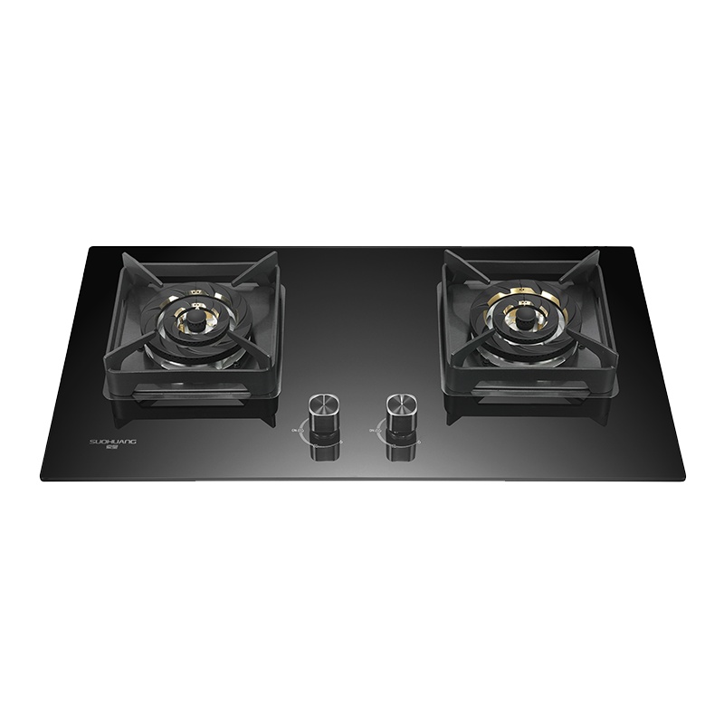 索皇(SUOHUANG)厨卫电器 钢化玻璃燃气灶具 铝铁炉头 搪瓷锅架 熄火保护JZT-SH68