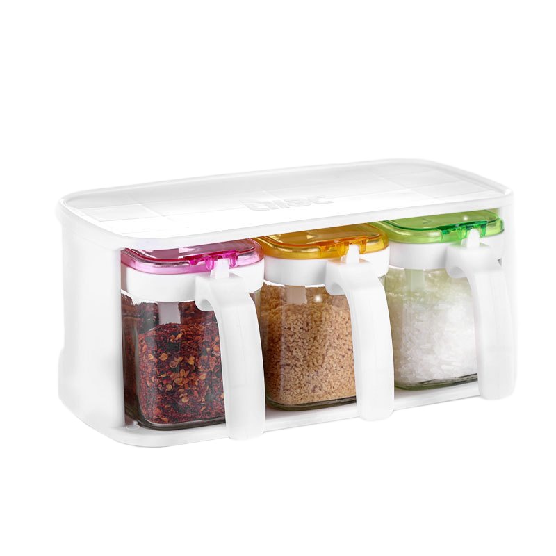 WQMD紫丁香玻璃调味盒创意调味瓶罐JA360