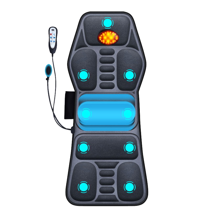 奕佳(YIJIA) 车载按摩器颈部腰部汽车家用按摩坐垫靠垫椅垫加热震动全身多功能[货车通用款24V]