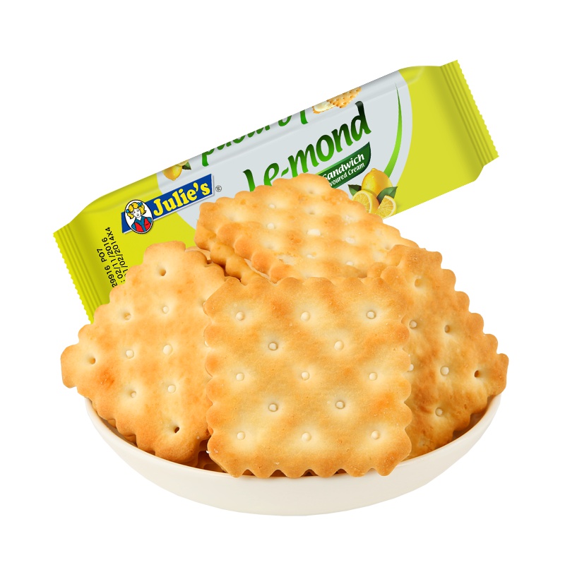 julie's茱蒂丝马来西亚进口零食雷蒙德柠檬味夹心饼干51g便利装随身装小包装