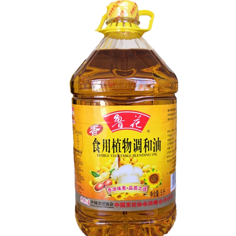 鲁花调和油大豆食用调和油5L物理压榨