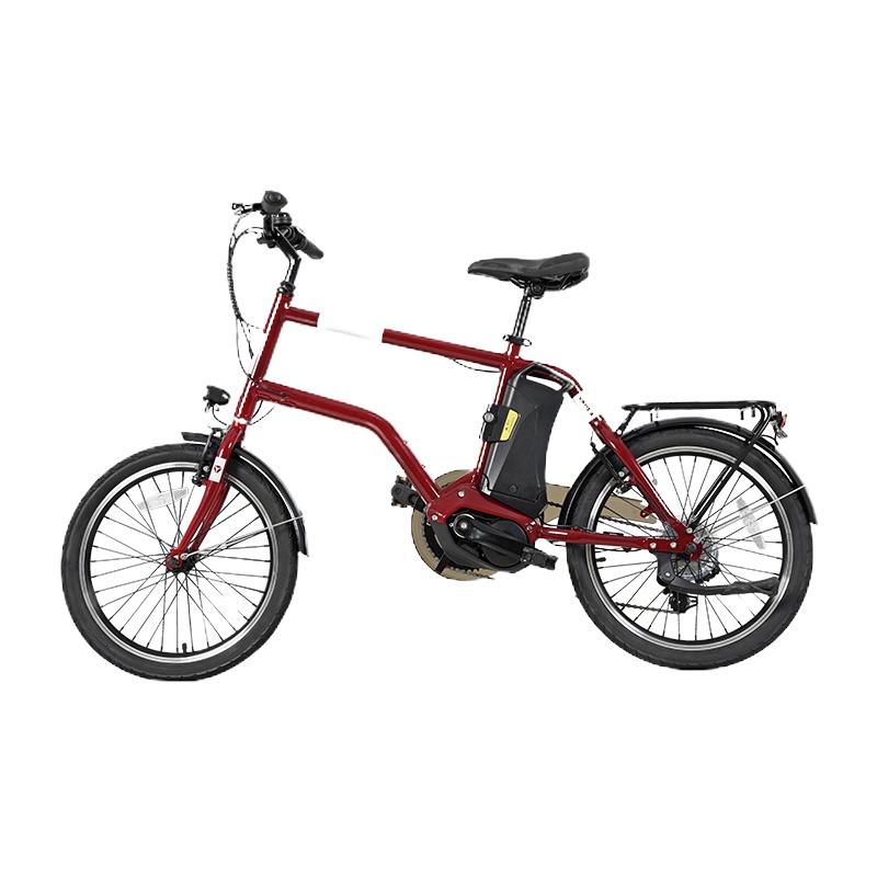 雅迪 yadea 电动车新款锂电池YC300休闲骑行男女骑行快速电踏车电动车 暮色红