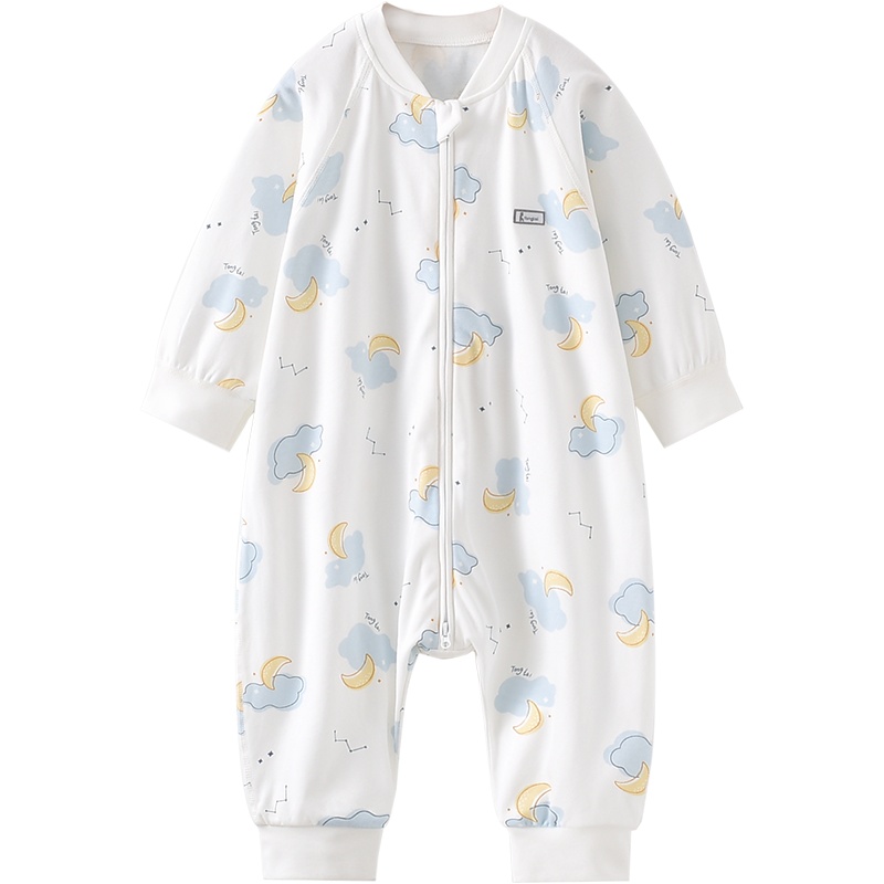 童泰春夏新款婴幼儿床品男女宝宝纯棉分腿拉链睡袋防踢被