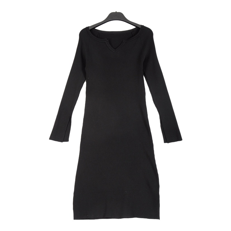 拉夏贝尔Laetia法式收腰针织显瘦气质连衣裙911612006