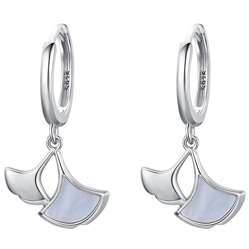 佰色传情新款高级感纯银耳环女潮气质冷淡风耳圈耳钉圈圈耳饰 BYE1011