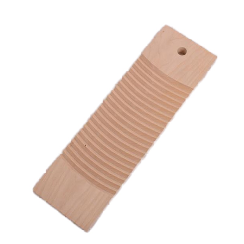  搓衣板木洗衣板加厚洗板纳丽雅加大整块木头搓板楠竹洗衣板 5号(60*18cm)带悬挂孔