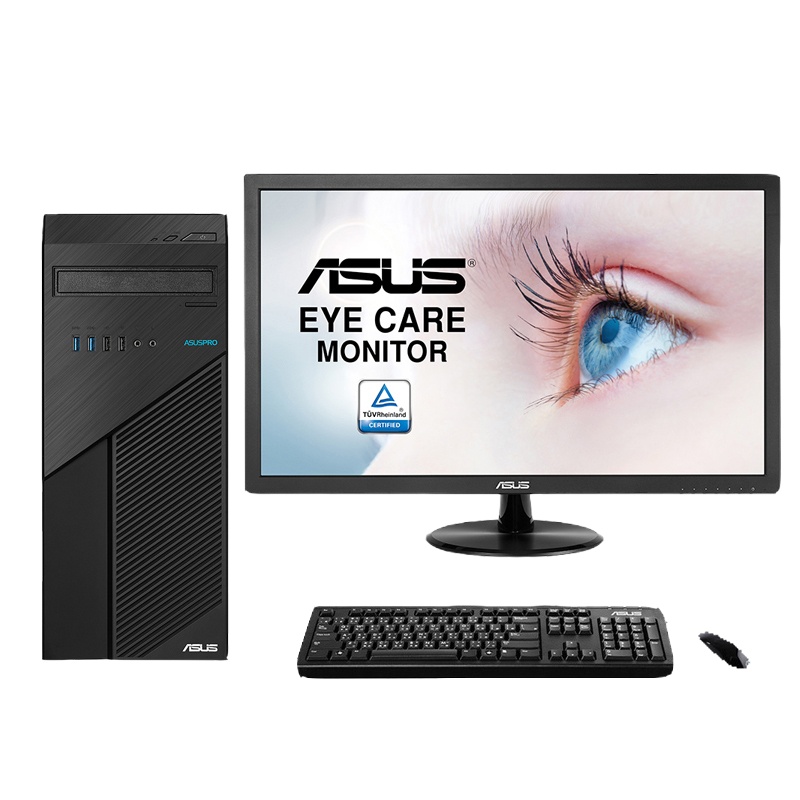 华硕(ASUS)D840MA商用台式电脑21.5英寸显示器(i7 8700 8G 1T 集显 )