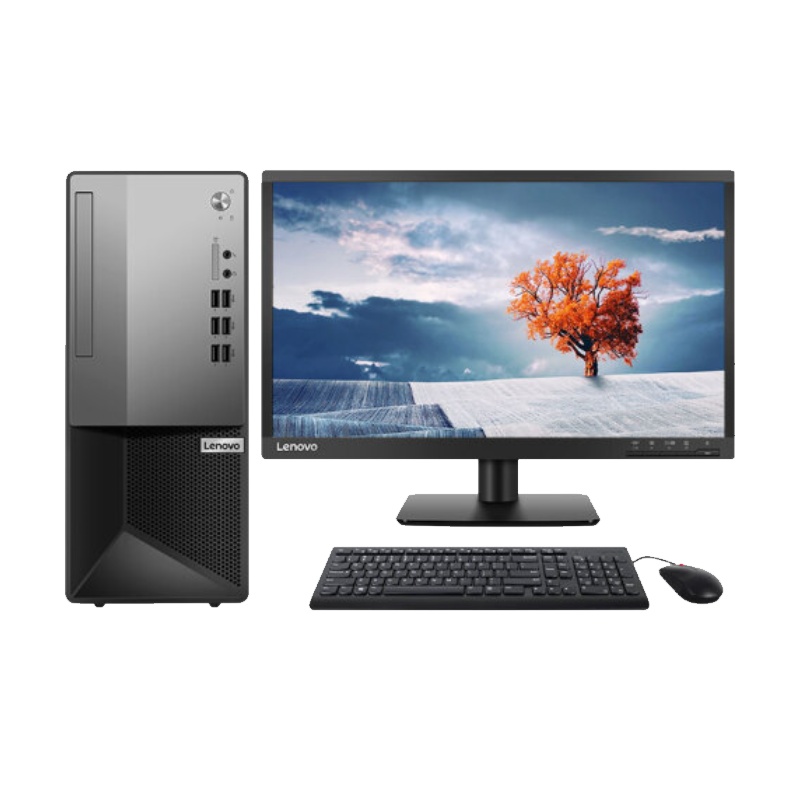 联想(Lenovo)扬天M4600T商用电脑21.5寸显示器(I3-10100 4G 1T 集显 win10系统)