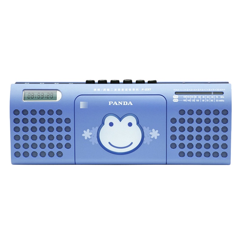 熊猫F-237复读机磁带机录音机播放机卡带单放机学生英语学习机小学生放磁带的随身听单放收音mp3播放器初中生 蓝色