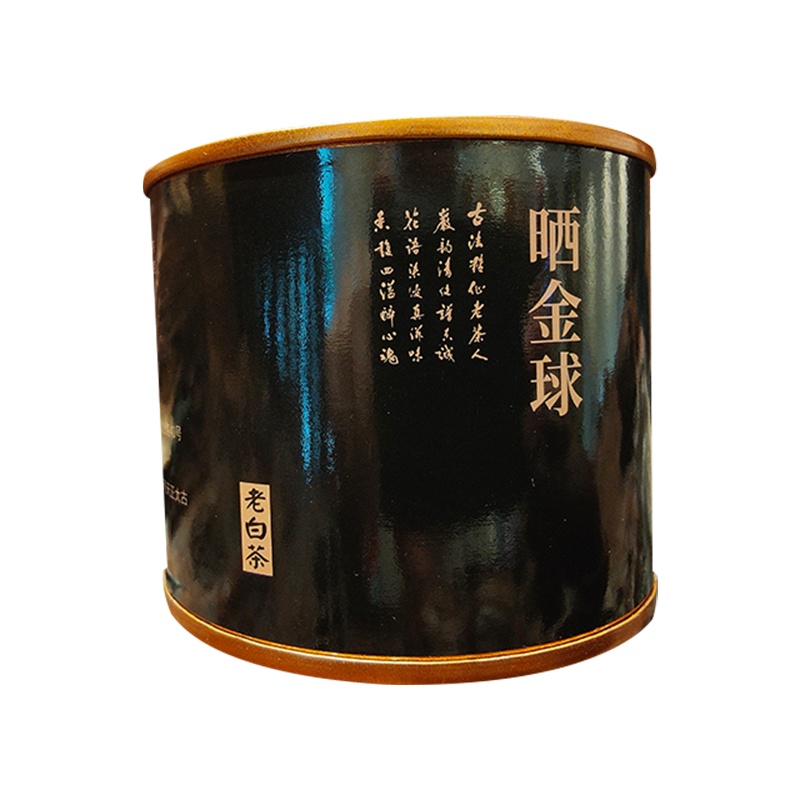 上合兰山晒金球老白茶50克