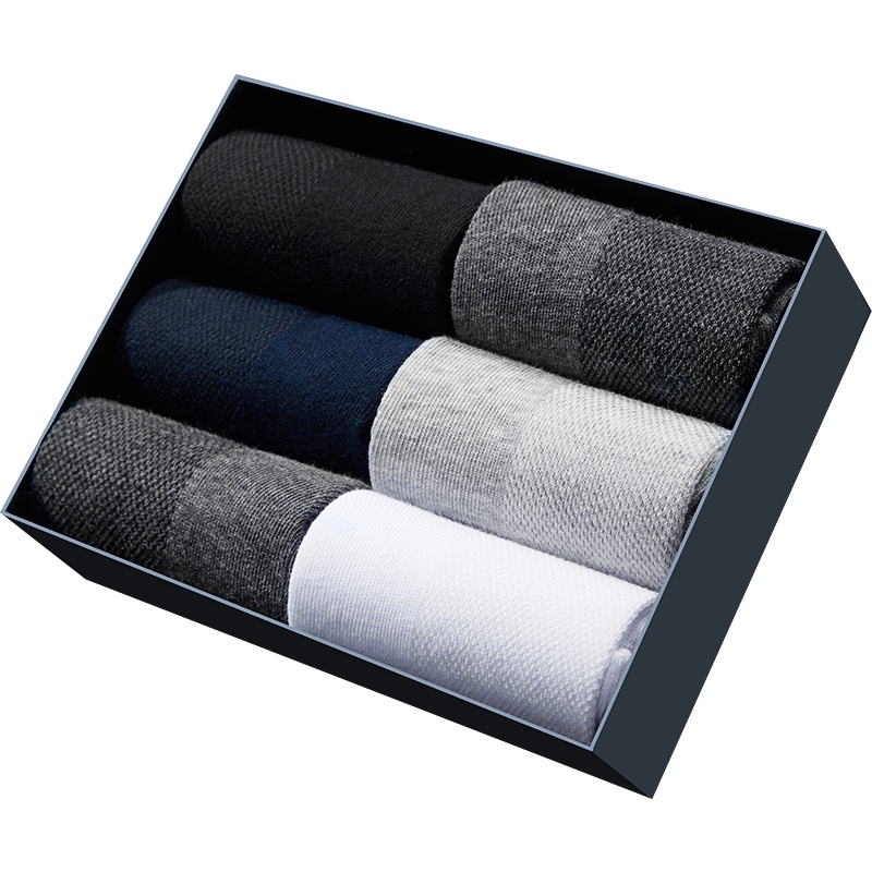 七匹狼 | 网眼袜6双装AAA级户外春冬季男式运动短筒船袜男士袜子男