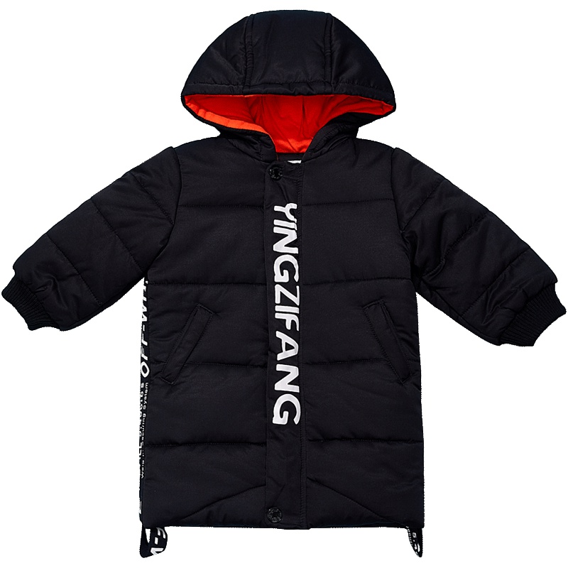 婴姿坊男童棉衣冬装中长款棉服儿童加厚棉袄外套中大童韩版潮衣