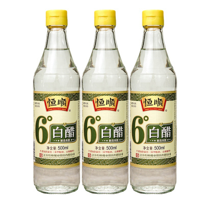 镇江特产恒顺6度白醋500ml*2瓶炒菜烹调 凉拌 蘸料醋腌制泡菜清洁