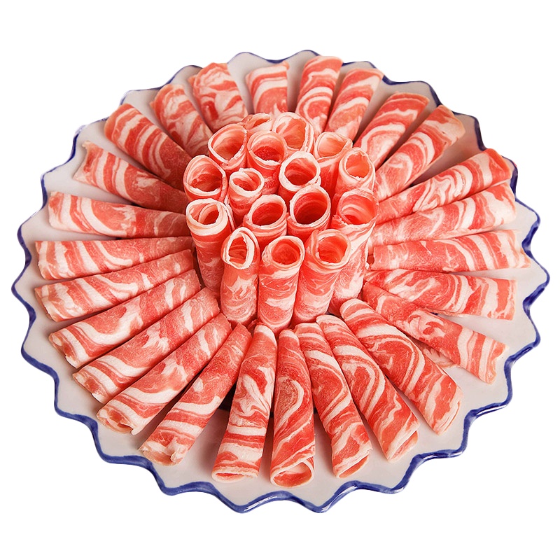 新西兰羔羊排肉片500g/袋 优选火锅食材 膻味小 肥瘦相间