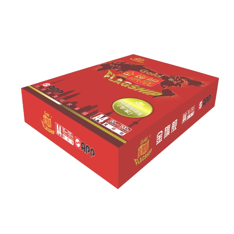 金旗舰 80g A4 复印纸 500张/包 5包 /箱 2500张