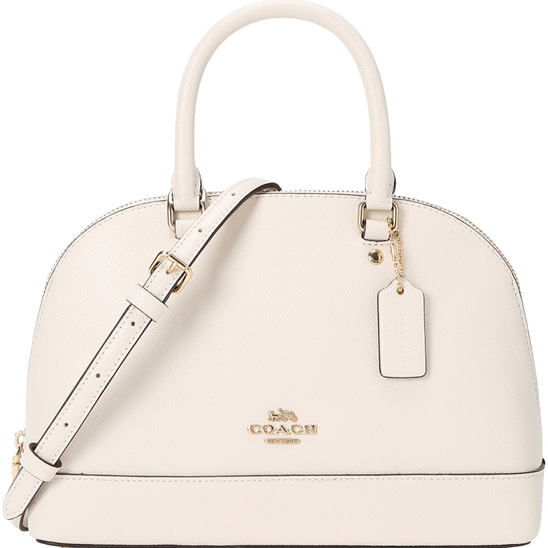 COACH 蔻驰 女包 SIERRA SATCHEL 贝壳包 单肩包 斜挎包 手提包 字母马车标粒面皮F27591