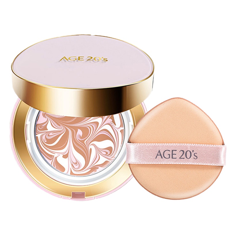 韩国进口 爱敬(AGE20’S)爱敬气垫BB霜保湿遮瑕玻尿酸水粉霜替换装钻石气垫女粉底液 新款-提亮粉金盒23#自然色