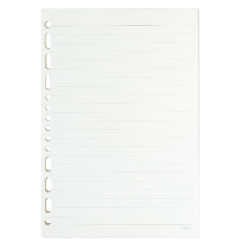 得力(deli)7938象牙白活页替芯(深蓝)-90页-A5(本)