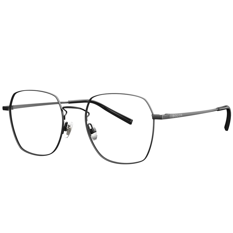 BOLON暴龙新款金属男女款圆框眼镜轻质铝镁合金情侣近视镜架BJ7055王俊凯同款