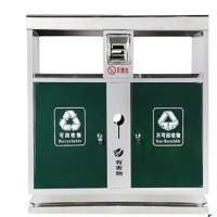 振真ZZ-143户外垃圾桶不锈钢环卫果皮箱室外大号物业分类环保街道小区垃圾箱94*38*98