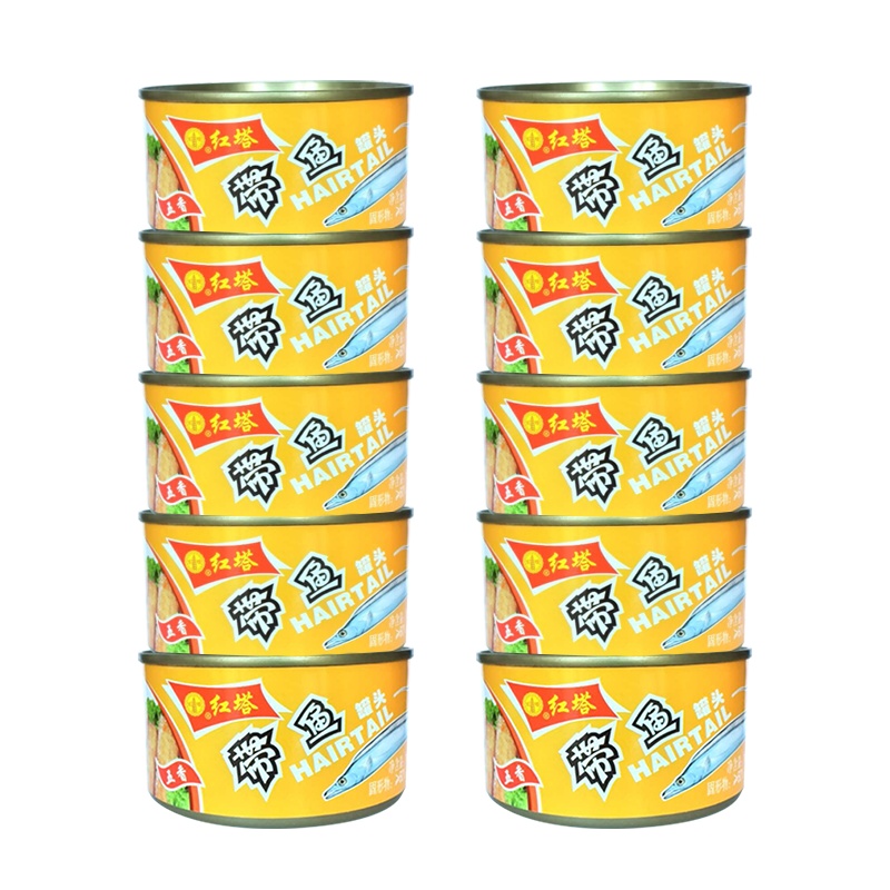 红塔五香带鱼罐头下饭肉方便即食食品网红150g*2罐