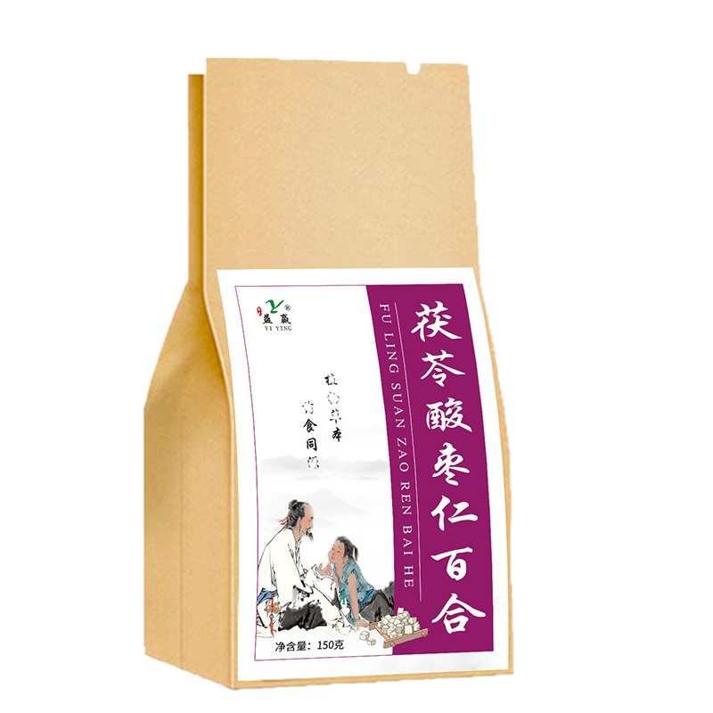 益赢茯苓酸枣仁百合茶5g*30小包袋泡茶牛皮纸袋花草茶