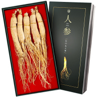 青源堂牌 人参精选吉林长白山人参生晒参可搭五宝茶枸杞鹿茸煲汤泡酒滋补品5支100克健康礼盒
