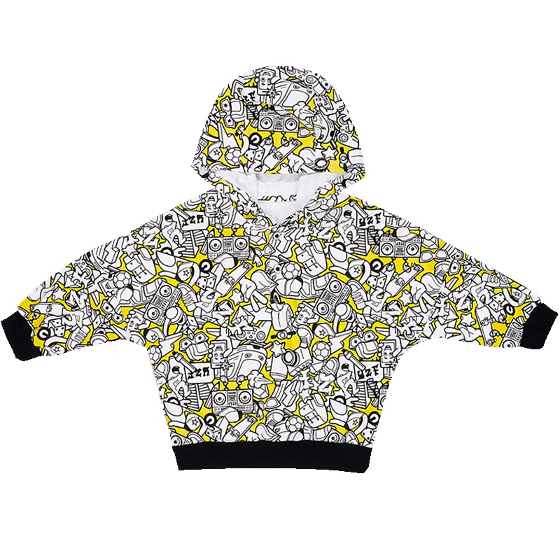 婴姿坊男童春装外套中小潮童男儿童夹克衣连帽