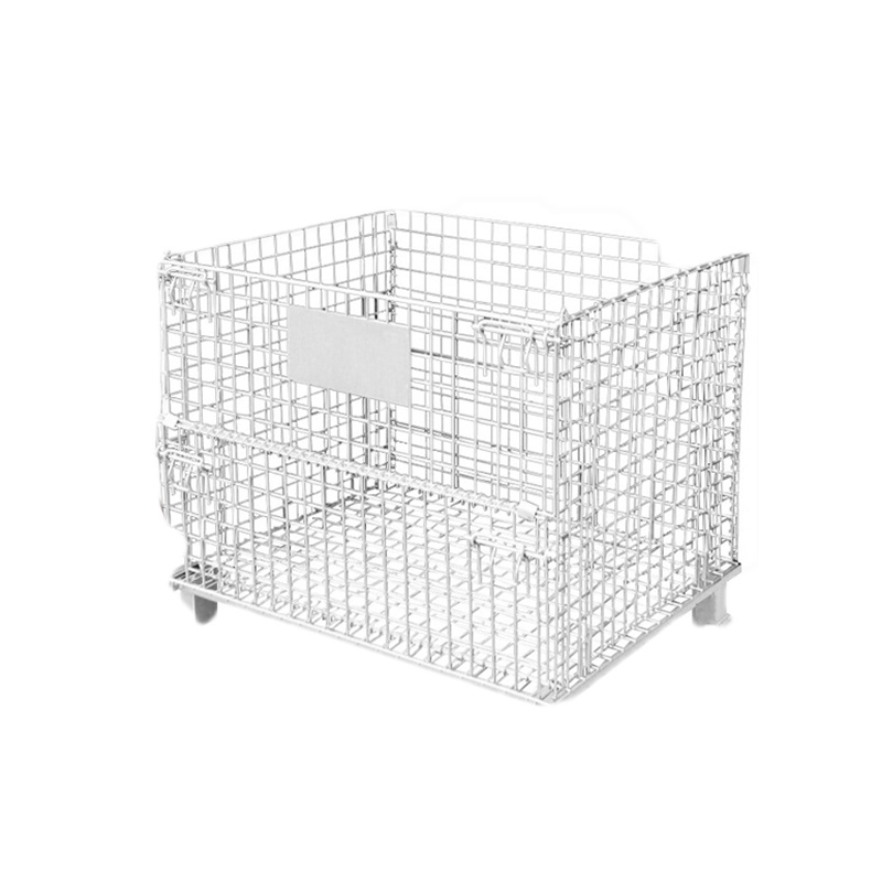 欧宝美仓储笼折叠式钢铁货架仓储笼储物笼物流储藏柜储存架铁笼