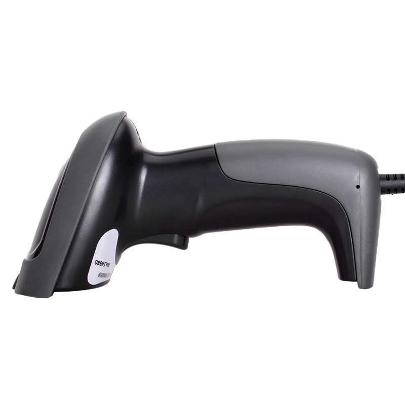 得力(deli)14880 一维码扫描枪扫码枪商品条码枪 有线USB即插即用(黑色) bd