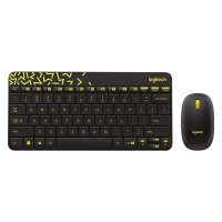 罗技(Logitech) MK240 NANO窄边框 USB接收器 键盘鼠标无线套装 黑色