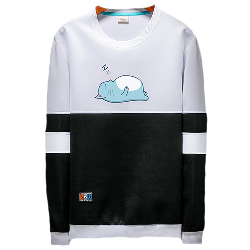 狮臣SHICHEN 2023年秋季新款男士卫衣套头圆领修身卫衣衫青少年韩版潮流男上衣运动卫衣男装