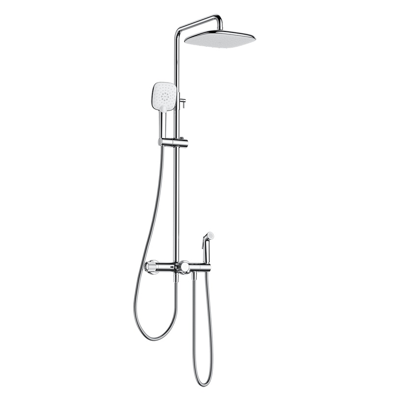 箭牌(ARROW)卫浴花洒 智能淋浴花洒套装 花洒头入墙式可旋转带升降恒温花洒AE34101HMB-1