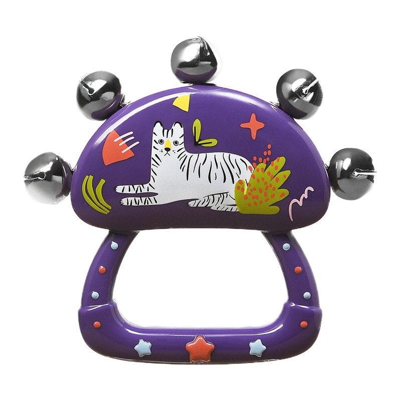 babycare玩具婴儿铃鼓奥尔夫手摇铃3-6个月新生宝宝0-1岁益智早教玩具