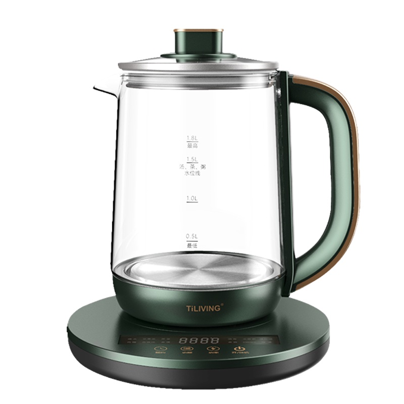 Tiliving钛立维钛养生壶家用多功能煮茶器花玻璃全自动办公室小型养身壶