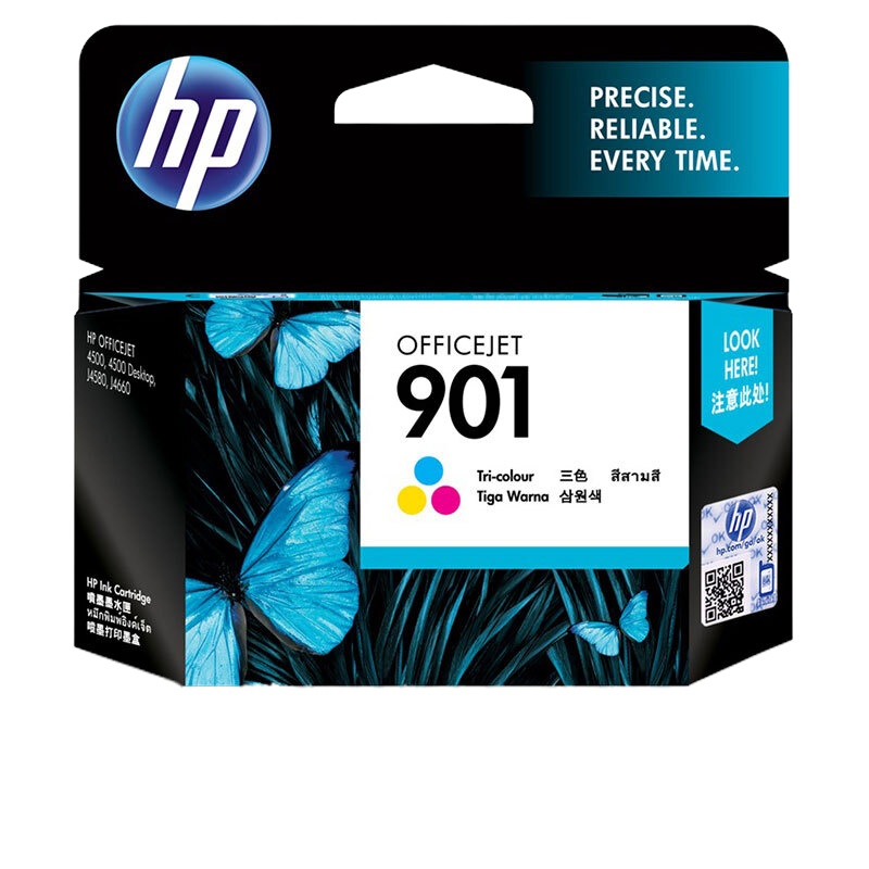 惠普(HP)CC656AA 901 彩色墨盒(适用Officejet J4580 J4660 4500)