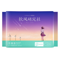 纳可NK.软风研究社干爽系 棉柔超长大吸量好睡眠卫生巾夜用360mm8片姨妈巾