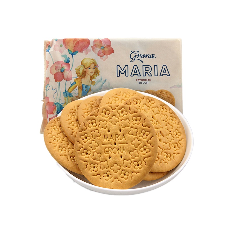 (拍3发4)格兰娜天使图案原味饼干310g苏宁自营零食韧性饼干鲜香酥脆充饥乌克兰进口零食休闲食品吃货网红早餐饱腹小吃代餐