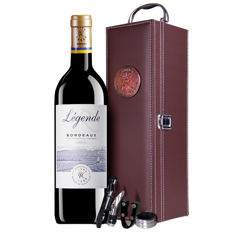 法国原瓶进口红酒拉菲传奇波尔多干红葡萄酒单支礼盒装750ml单瓶装Lafite[送礼精选]