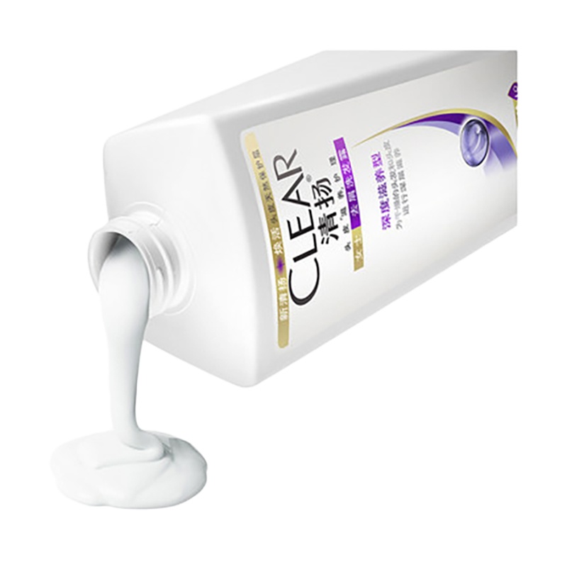 清扬 女士去屑洗发露 深度滋养型白瓶 750ml 单瓶装