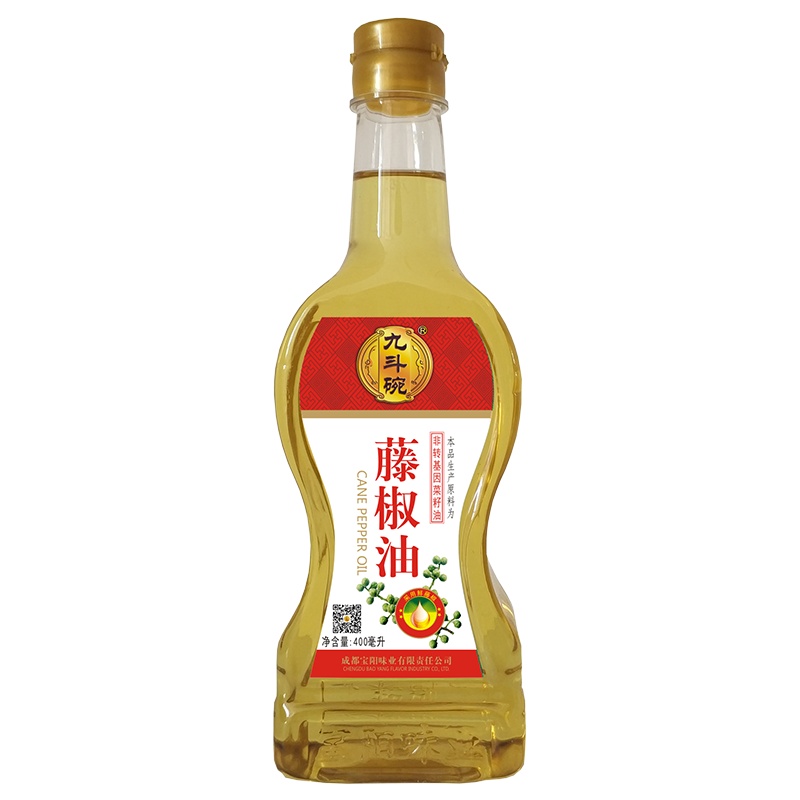 (清仓处理)九斗碗藤椒油400ml四川特产麻油米线麻辣烫火锅调味油家用