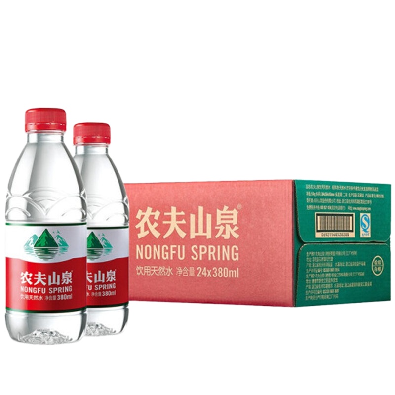 农夫山泉 饮用天然水380ml*24瓶/箱