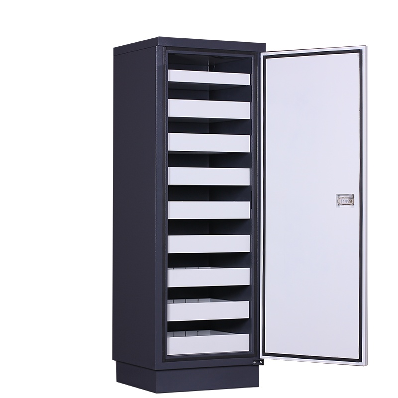 豫亿腾 九抽全钢制防磁柜 磁盘防磁柜 光盘CD信息安全柜 存储柜