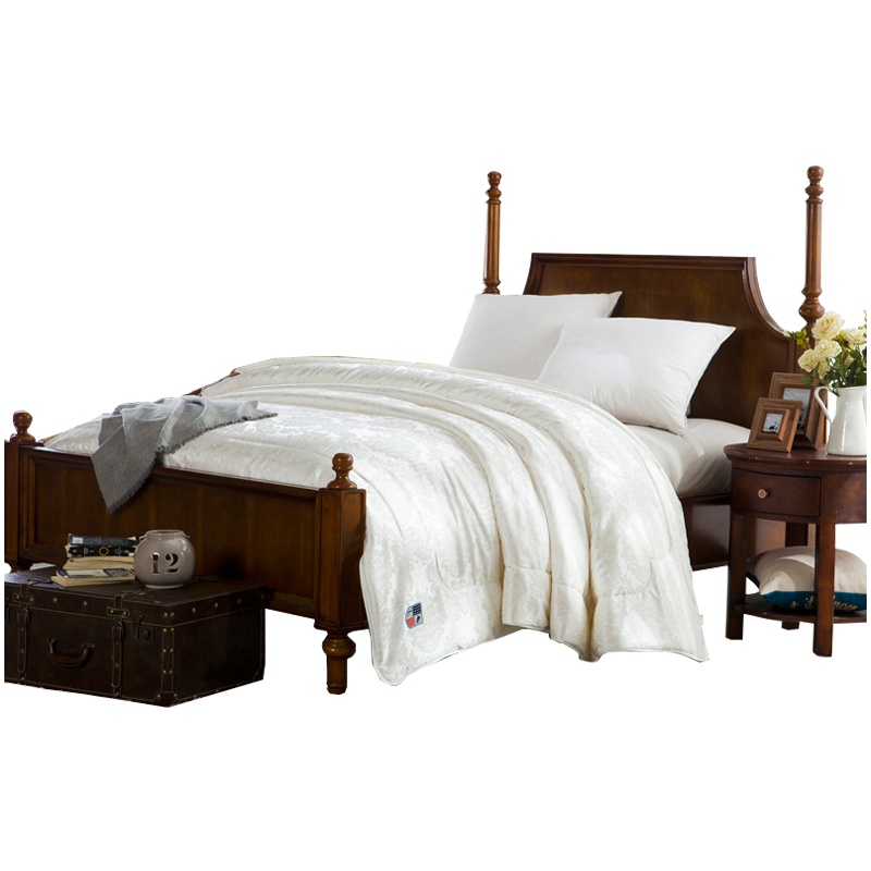 LOVO家纺被子 柞蚕丝填充 奢美大提花 纯色被芯蚕丝被单人双人被其他 斯享