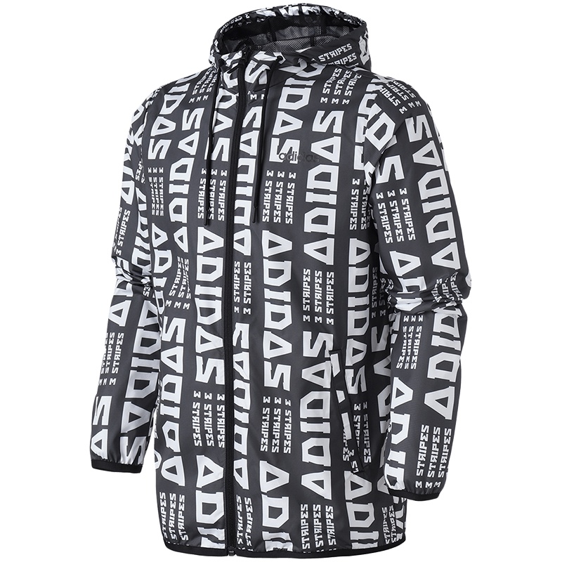 Adidas阿迪达斯NEO男装运动休闲跑步训练外套DW8203